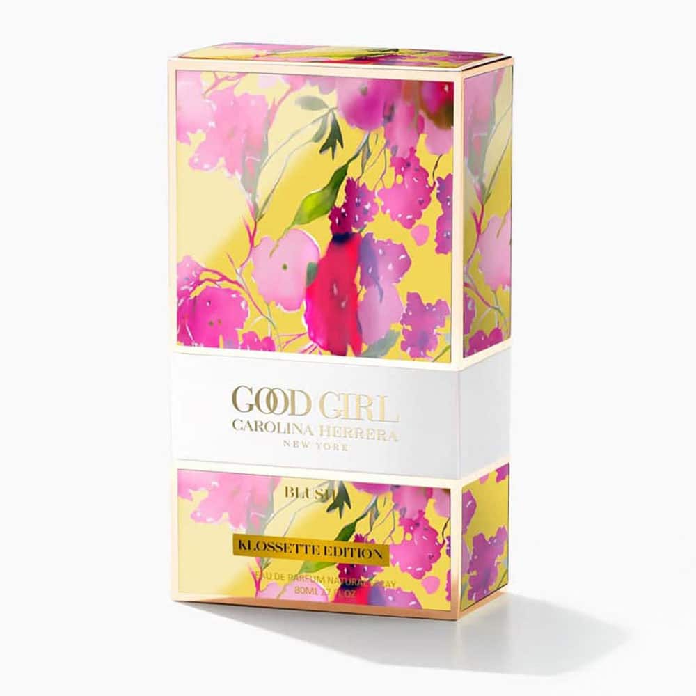 Packaging de perfume con diseño floral ideal para presentación de fragancias de lujo, elaborado por Leca Graphics